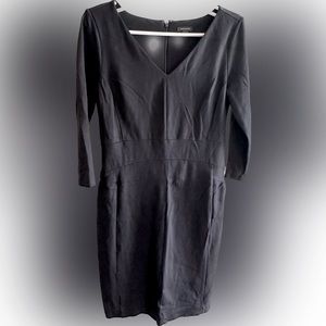 Ann Taylor 3/4 sleeve black dress